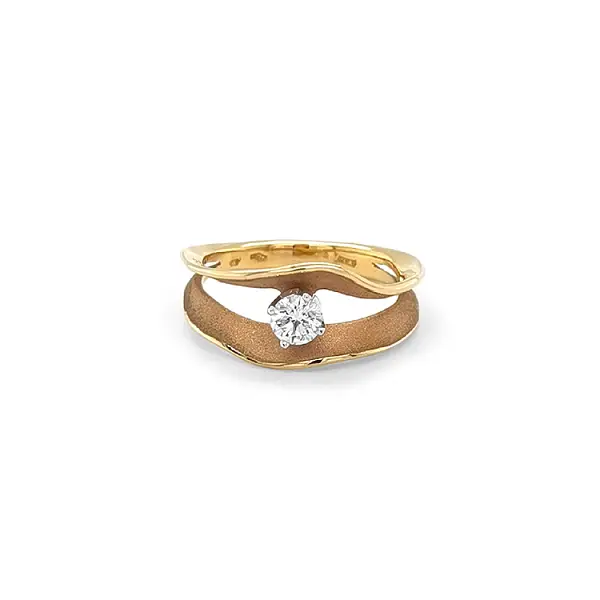 Gold Ring with Diamond