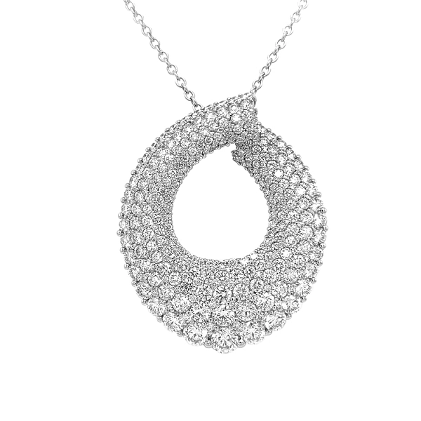 Gold Pendant with Diamonds