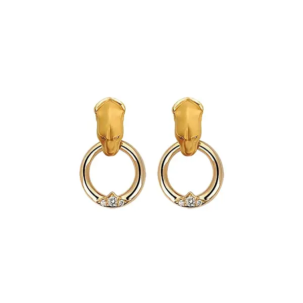 Gold Earrings Carrera y Carrera Vitral Aldaba