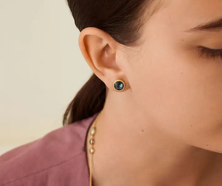 Gold Earrings Marco Bicego Jaipur OB957 TPL01 Y 02