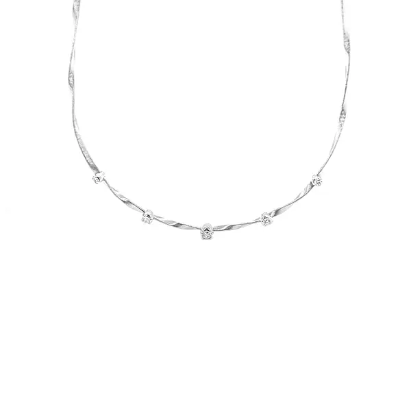 Gold Necklace with Diamonds Marco Bicego Marrakech