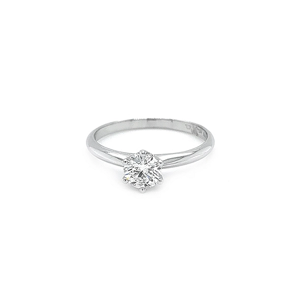 Gold Engagement Ring with Diamond