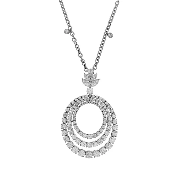 Gold Pendant with Diamonds