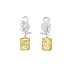 Gold Earrings with Fancy Yellow Diamond