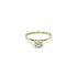 Gold Engagement Ring with Zircon