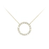 Endless Sparkle of Gold Necklace with Diamonds