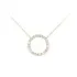 Luxury Necklace with Golden Circle and Diamonds