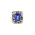 Exclusive Ring with Tanzanite, Sapphires and Diamonds Unique Luxury
