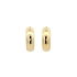 Wide 14K Yellow Gold Hoop Earrings, Ø 27.30 mm