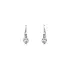 Women’s earrings with cubic zirconia in white gold