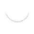 Women’s white gold necklace with zirconia