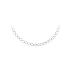 Women’s white gold necklace with zirconia