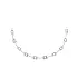 Women’s white gold necklace with zirconia