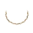 Elegant women’s necklace in two-tone gold
