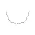 Elegant women’s white gold necklace with zirconia