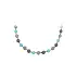 Elegant women’s white gold necklace with turquoise
