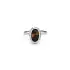 Elegant white gold ring with tiger’s eye
