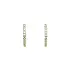 Elegant gold hoop earrings with zirconia
