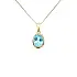 Exclusive Gold Pendant with Blue Topaz