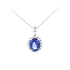 Exclusive White Gold Necklace with Tanzanite