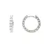 Luxury White Gold Hoop Earrings with Diamonds