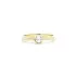 Minimalist Yellow Gold Engagement Ring with Diamond