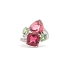 18kt White Gold Ring with Tourmalines, Sapphires and Diamonds