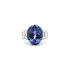 White Gold Ring with Tanzanite and Diamonds