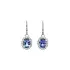 White Gold Drop Earrings with Tanzanites and Diamonds