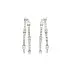 White Gold Double Hoop Diamond Earrings