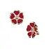 Gold Earrings Chopard Happy Hearts Flowers 84A085-5811