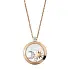 Gold Pendant Chopard Happy Diamonds 799434-5201