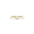Engagement Ring in Yellow Gold with 0.18 ct Diamond