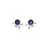 White Gold Earrings with Tanzanites and Diamonds