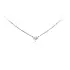 White Gold Necklace with Heart-Shaped Diamond