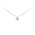 White Gold Necklace with Bezel-Set Diamond