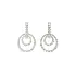 Diamond earrings éclat double circle
