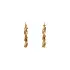 Gold Twisted Hoop Earrings