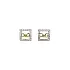 Gold Square D&G Earrings with Zirconia