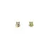 Gold Owl Stud Earrings with Zirconia