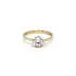 Gold Solitaire Ring with Zircon