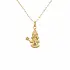 Gold Fairy Pendant with Magic Wand