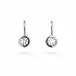 White Gold Drop Earrings with Cubic Zirconia