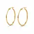 Smooth Yellow Gold Hoop Earrings