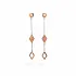 Gold Chain Earrings with Geometric Motif