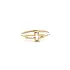 Gold Minimalist Ring with Cross Motif