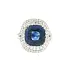 Gold Ring Crivelli with Sapphire and Diamonds