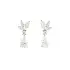 Exclusive drop earrings with natural 2.02 ct diamonds in white gold