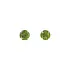 Earrings in 18k white gold with peridots 3.80 ct