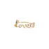 LOVE ring in rose gold with diamonds 0.33 ct